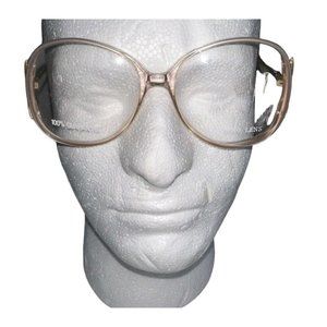 Vintage Silver Dollar Womens Eyeglass Frames Tam 130MM Muted Pink READ